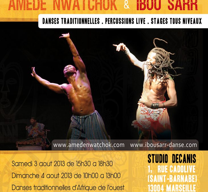 3 et 4 aout 2013 – Stages de danse africaine